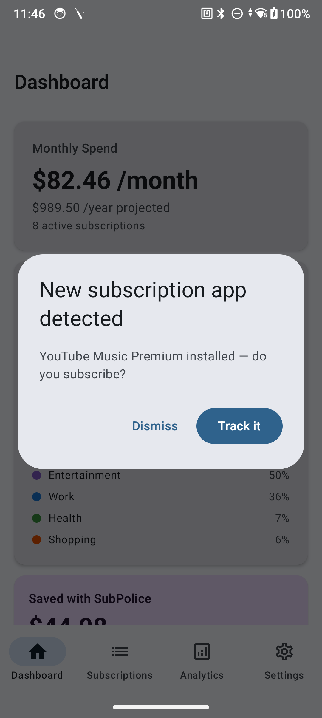 Install detection prompt
